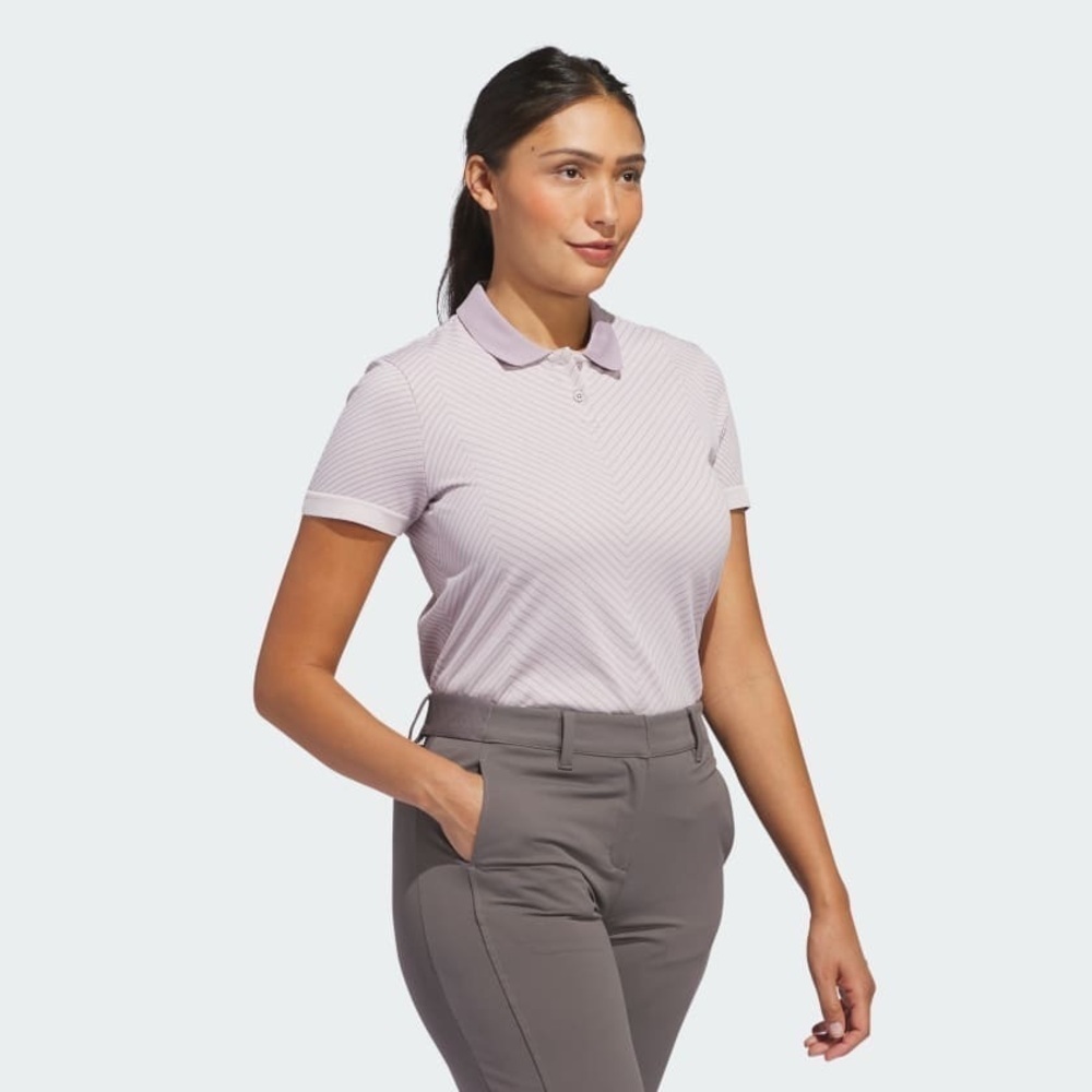 adidas
Womens Ultimate365 Tour PRIMEKNIT Polo Putty Mauve - SS24 - Picture 6 of 10